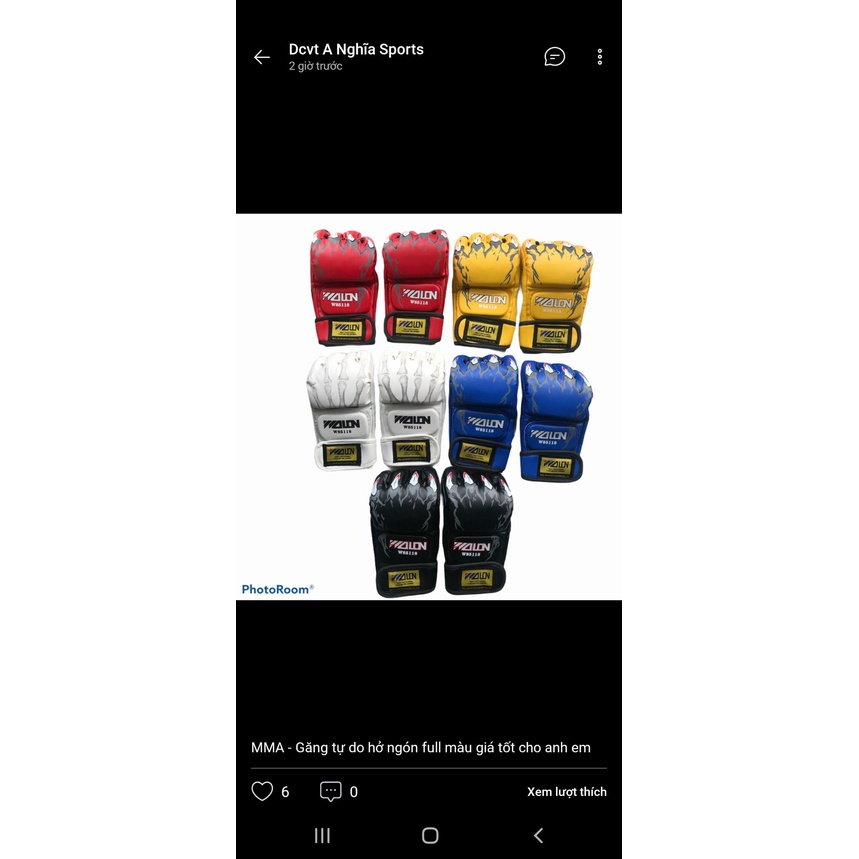 Găng MMA Wolon Hở Ngón