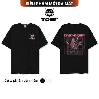 [Mã BMLT30 giảm đến 30K đơn 299K] Áo thun tay lỡ TOBI Dino Rider UNISEX