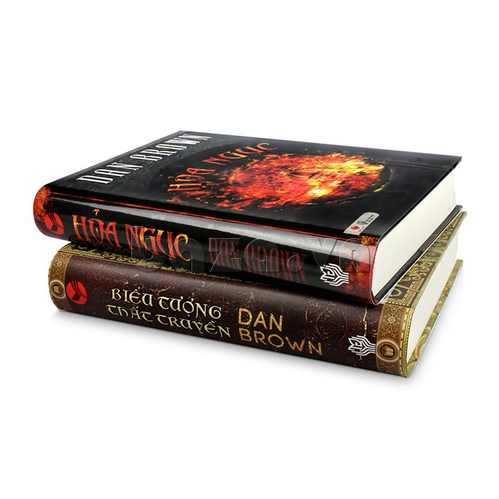 Sách - Trọn bộ Dan Brown - Bìa cứng: Pháo đài số + Thiên thần và ác quỷ + Điểm dối lừa Nguồn cội Biểu tượng thất truyền