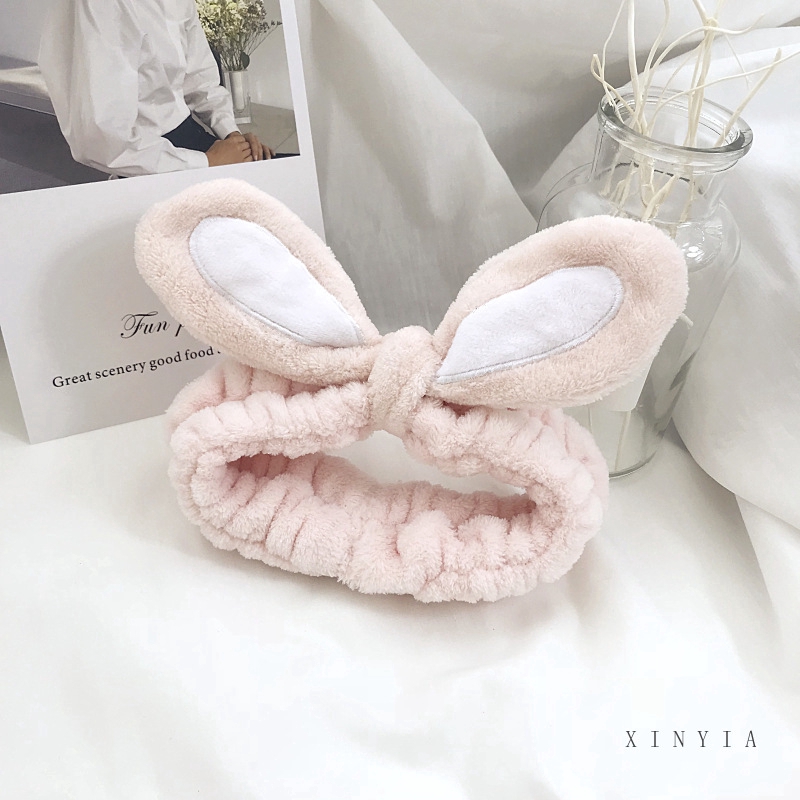 Băng đô trang điểm hình tai thỏ thời trang mùa hè Hàn Quốc đáng yêu