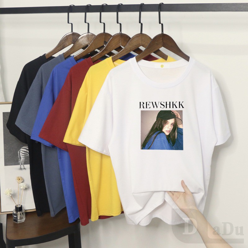 Áo Thun 100% Cotton Tay Ngắn Cổ Tròn In Họa Tiết Hoạt Hình Phong Cách Hàn Quốc Dành Cho Cặp Đôi