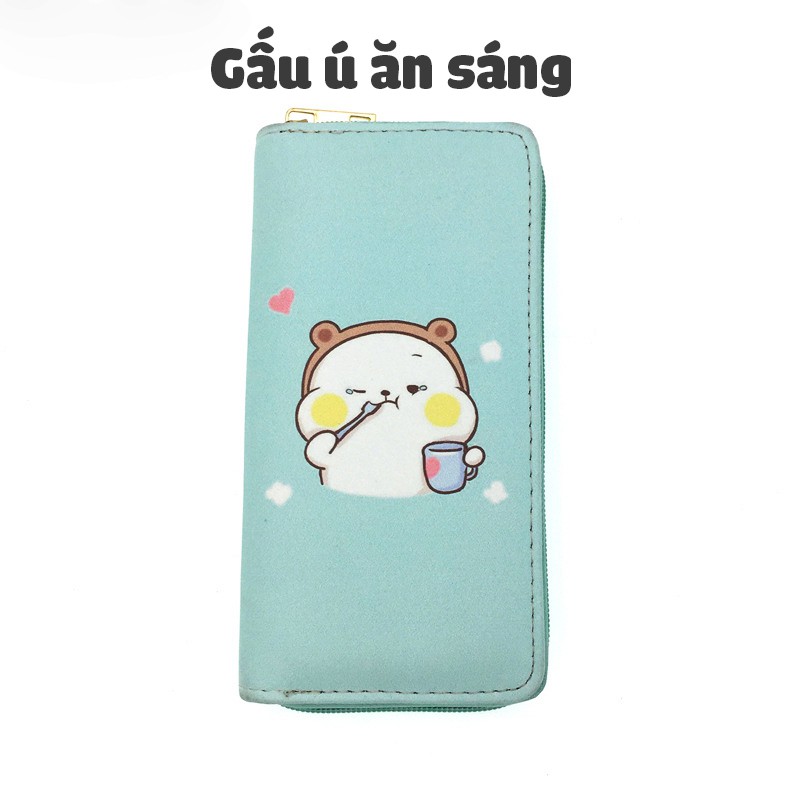 Bóp Ví Dài Cầm Tay Nữ Hoạt Tiết Hoạt Hình Gấu Ú Dễ Thương _ Link 1! | BigBuy360 - bigbuy360.vn