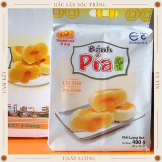 Bánh pía kim sa đậu tân huê viên túi 12 cái bánh 480gr