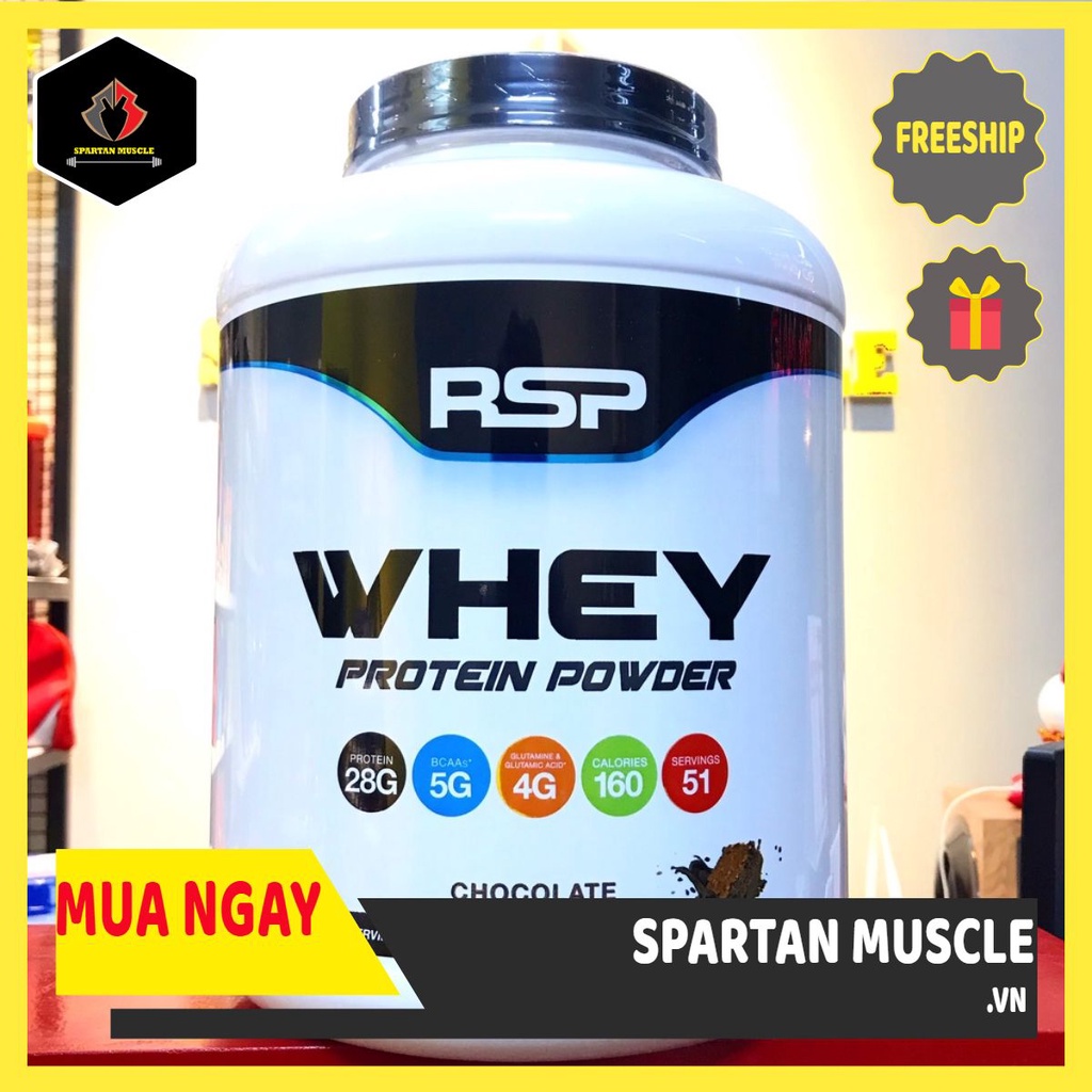 [Mã Giảm+Tặng Bình Lắc] RSP Whey Protein Blend 51sv Thực Phẩm Hỗ Trợ Gym Tăng Cơ Giảm Mỡ, Sữa Tăng Cơ Đẳng Cấp Giá Sốc