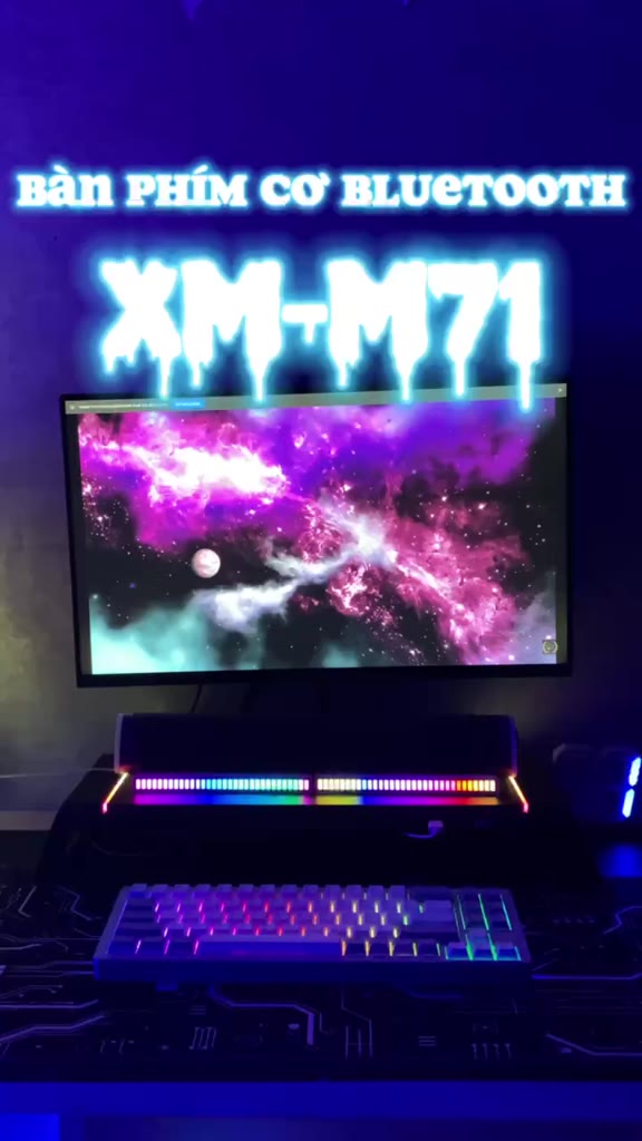 Bàn Phím Cơ Không Dây Bluetooth Cao Cấp Ziyou M71 Khung Nhôm CNC LED RGB, 3 MODE, Plate PC, Hotswap 5 Pin | BigBuy360 - bigbuy360.vn