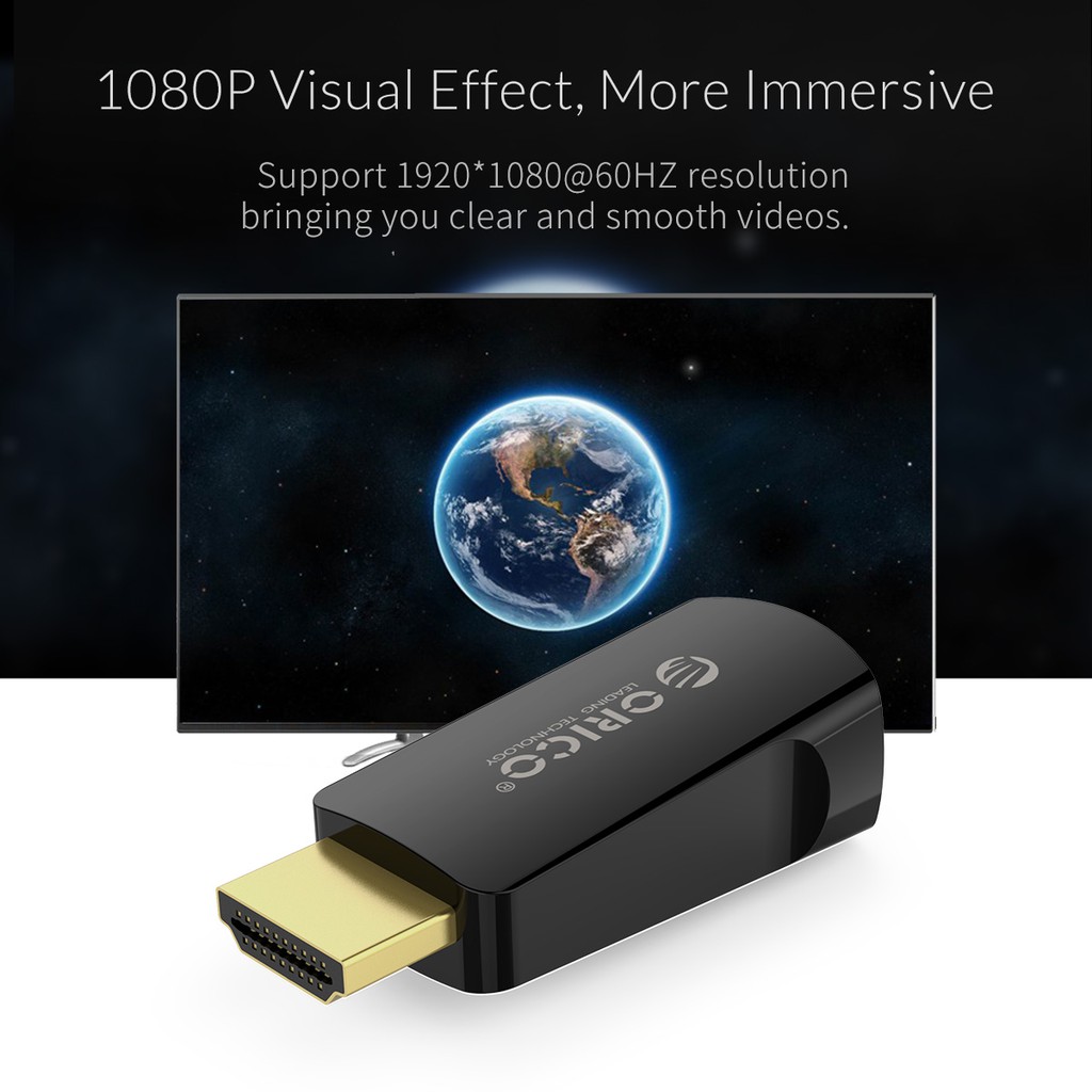 Đầu chuyển đổi HDMI sang VGA Orico XD-HLFV - Hàng Chính Hãng