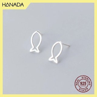 Bông Tai Bạc 925 Hanada Cá 1158