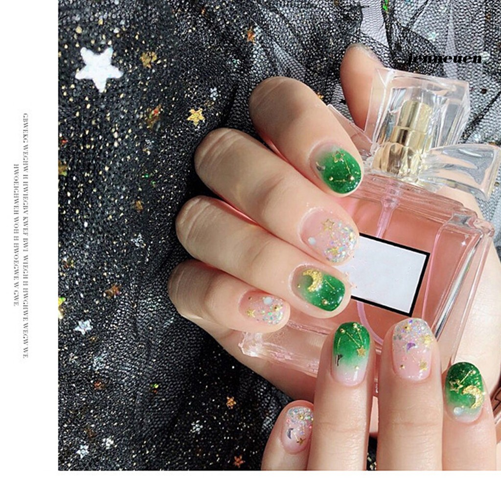 Phụ Kiện Trang Trí Móng Tay Hình Ngôi Sao/Mặt Trăng Phẳng