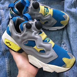 Giày Reebok pump fury xanh vàng