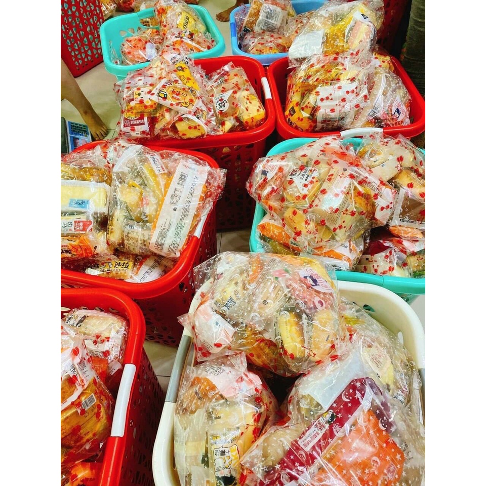 [Sale Rẻ] Bánh Mix Đài Loan Nhiều Vị Cực Ngon - Ăn Vặt Tí Tùng Po