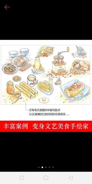 Tập artbook dạy vẽ đồ ăn bằng chì màu