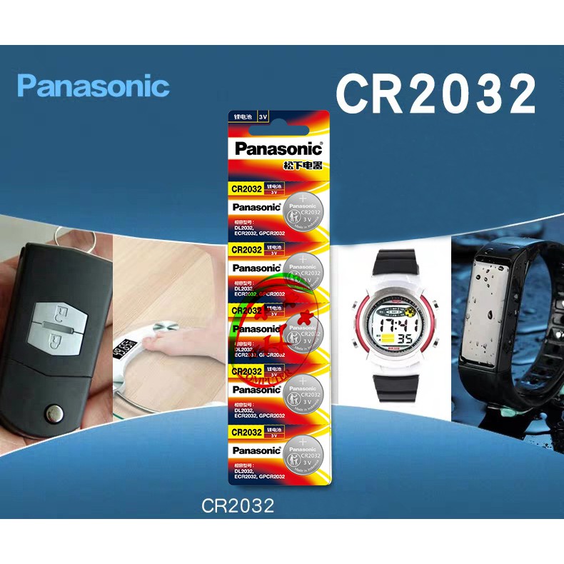 Pin Cmos Panasonic CR2032 lithium 3V Cho máy tính bàn,Remote xe hơi,..