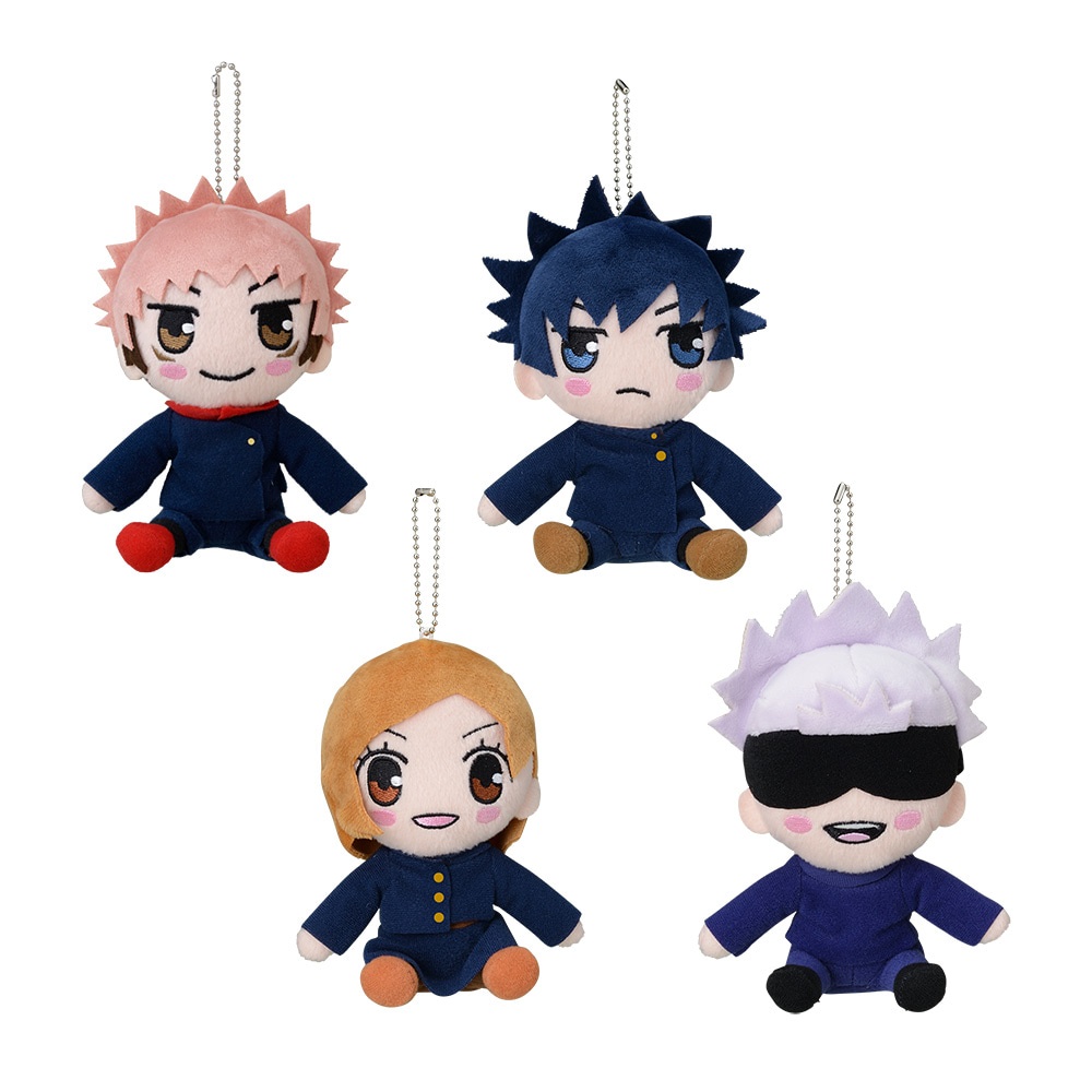 Mô Hình Plush nhồi bông Nhân Vật Anime Jujutsu Kaisen Chú Thuật Hồi Chiến, SET 4 nhân vật,SEGA chính hãng Nhật Bản