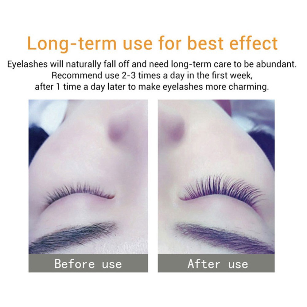 LANBENA Eyelash Growth Serum Curly Eyelash Enhancer Longer Fuller Thicker Increase Length of Eye Lashes Essence Charming Big Eye