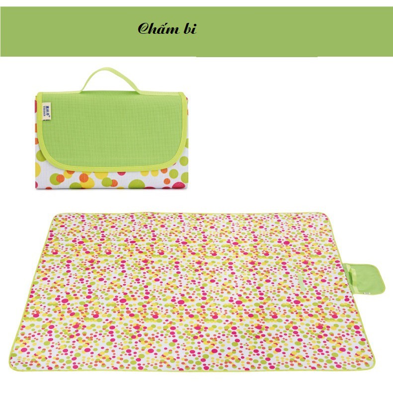 [Họa Tiết Đẹp] Bạt/Thảm Trải cắm trại, đi phượt, picnic bằng vải Oxford chống thấm gấp gọn có quai xách cao cấp. | BigBuy360 - bigbuy360.vn