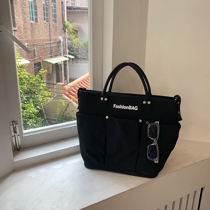 Túi Xách Vải canvas Cỡ Lớn Đa Năng Phong Cách Hàn Quốc Cho Nữ