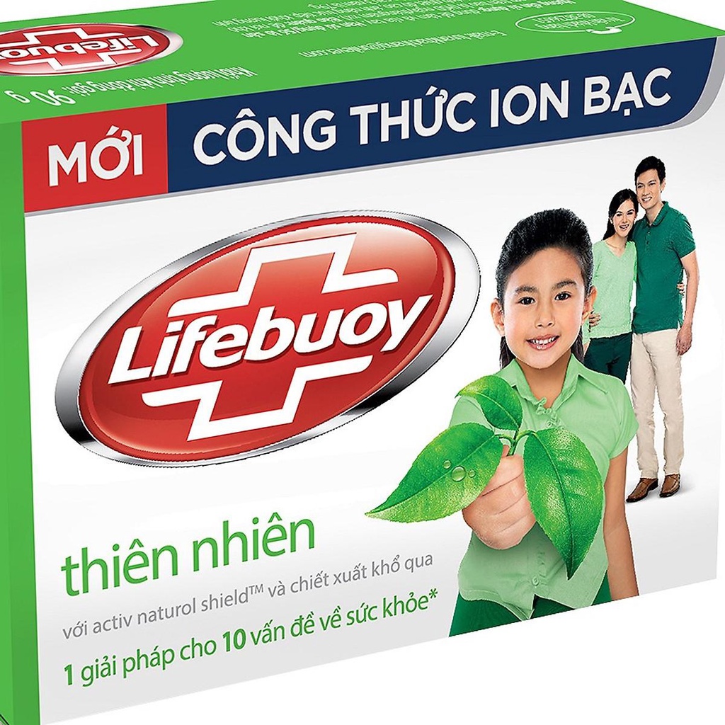 Combo 5 cục xà bông Lifebuoy Chiết xuất trà xanh 90g X5