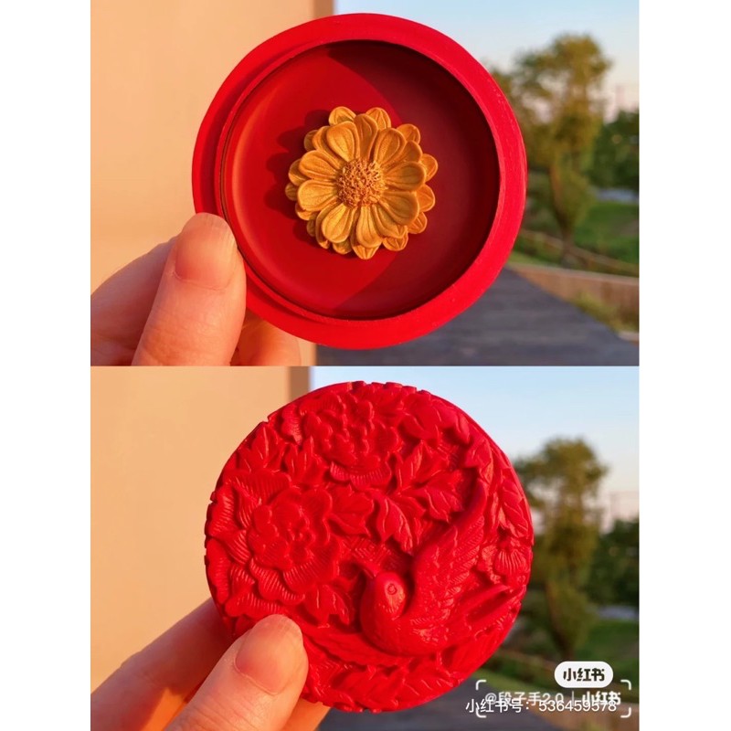 son kem má hồng kem băts sáng handmade khắc hoa cổ trang | BigBuy360 - bigbuy360.vn
