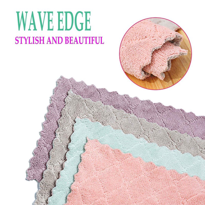 Khăn lau chùi làm sạch siêu thấm hút thiết kế dày chất lượng cao tiện lợi