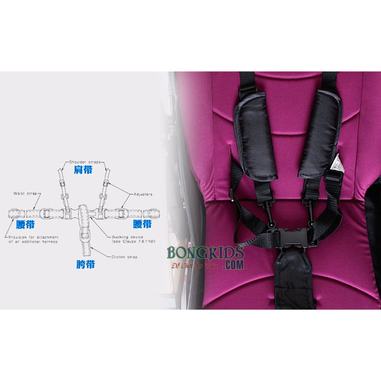 Xe đẩy 2 chiều cho bé rộng nhất Baobaohao C3
