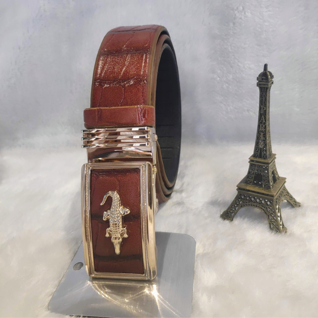 Thắt lưng nam - Dây nịt nam da bò vân cá sấu - ANANAS - NAM.DND02