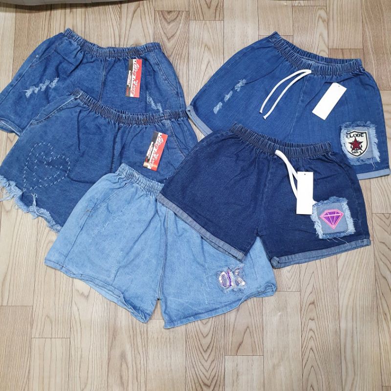 Quần sọt jeans lưng thun, phom 60kg | BigBuy360 - bigbuy360.vn