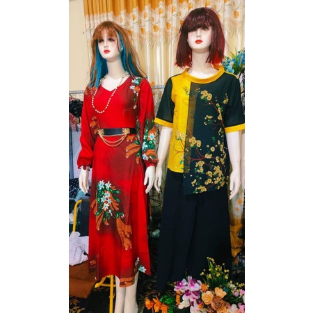 đầm lụa dài
