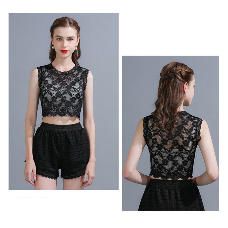 Áo Ren Cổ Tròn Không Tay Thời Trang Đi Biển Dành Cho Nữ