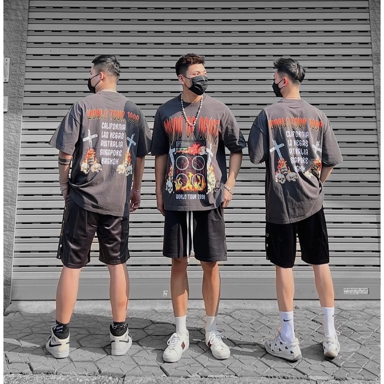 Áo Phông Thánh Giá-Áo Thun Tay Tay Lỡ From Rộng Dáng Basic -Áo Cộc Tay Dấu Quần Unisex Mặc Đơn Đôi Nhóm Năng Động