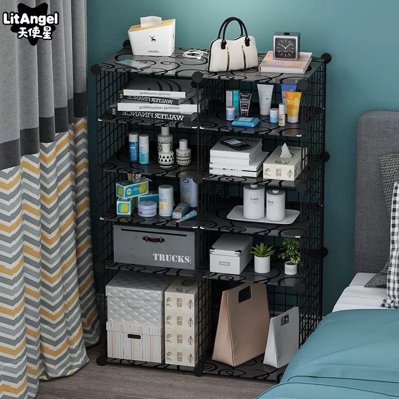 kệ tủ lưới 10 ngăn y hình.làm giá kệ sách, decor, trang trí nhà cửa tiện ích