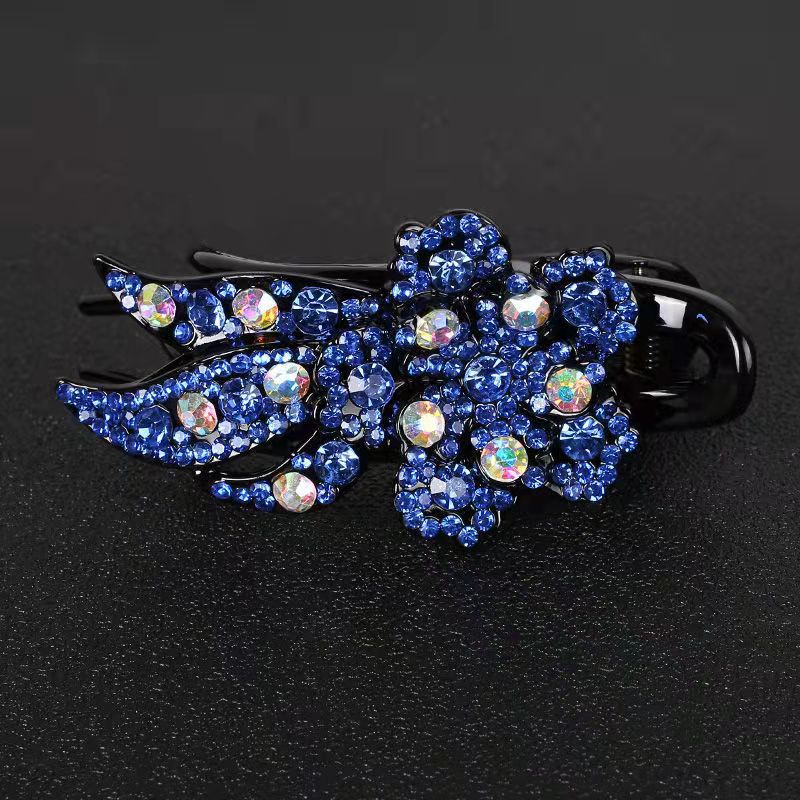 Kẹp tóc hình hoa đính đá pha lê sang trọng