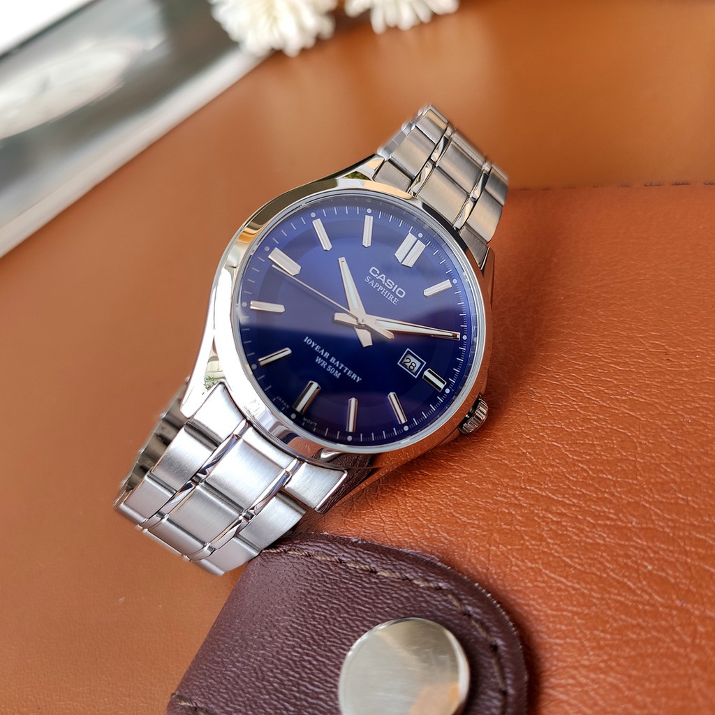 Đồng hồ Casio Nam 💖𝐅𝐑𝐄𝐄𝐒𝐇𝐈𝐏💖 Đồng hồ Casio MTS-100 kính sapphire chống xước pin 10 năm chính hãng | BigBuy360 - bigbuy360.vn
