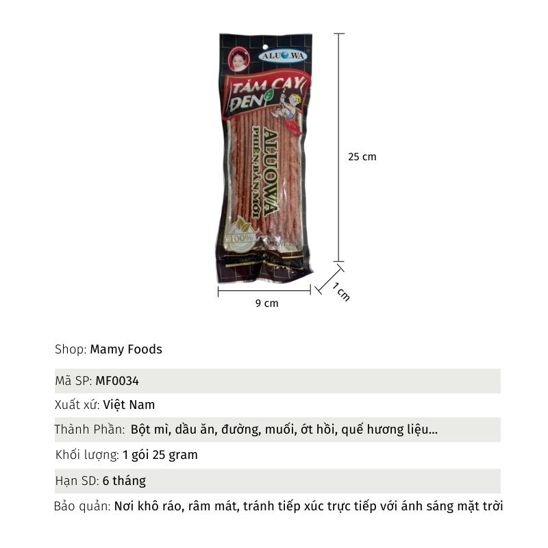 Tăm cay đen Combo 10 Gói Tăm Cay Đen Vị Cay Đặc Biệt, bim bim, đồ ăn vặt siêu hot hit của các bạn nhỏ