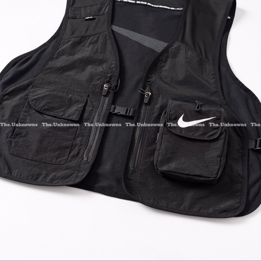 [Mirror Quaility] N!KE SWOOSH F.C TACTICAL VEST,Áo Ghi lê N!ike cao cấp full túi tag