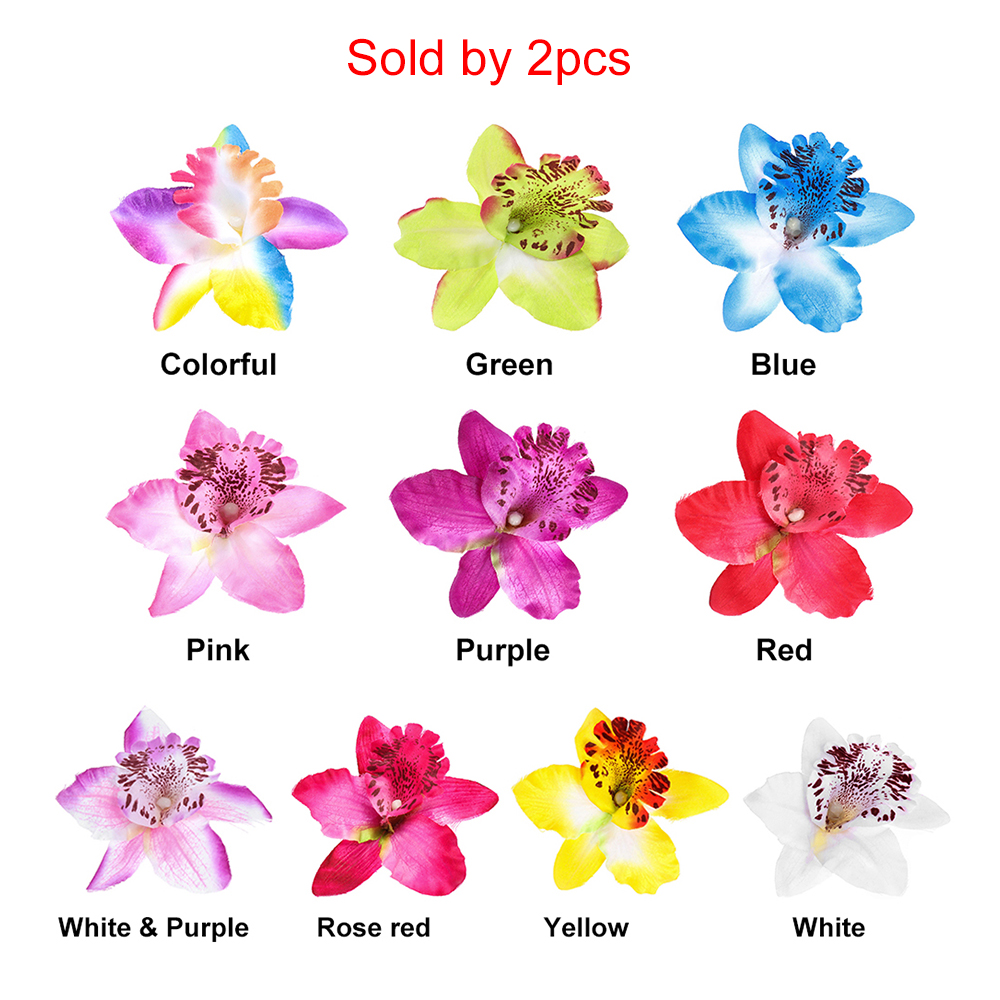 Bộ 2 Kẹp Tóc Hình Hoa Lan Phong Cách Bohemia Thời Trang Cho Nữ