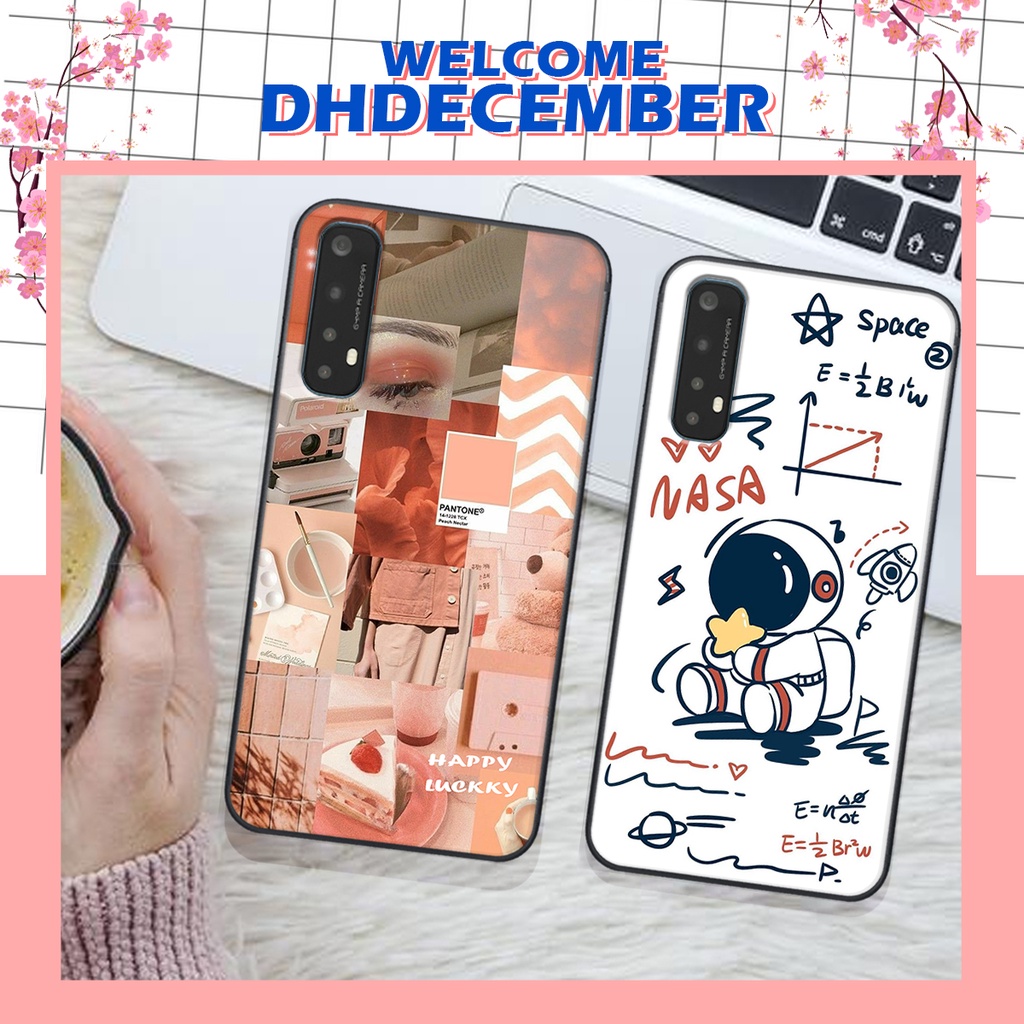 Ốp lưng Realme 7 in hình nice ,good luck happy ốp xinh viền dẻo đẹp chất