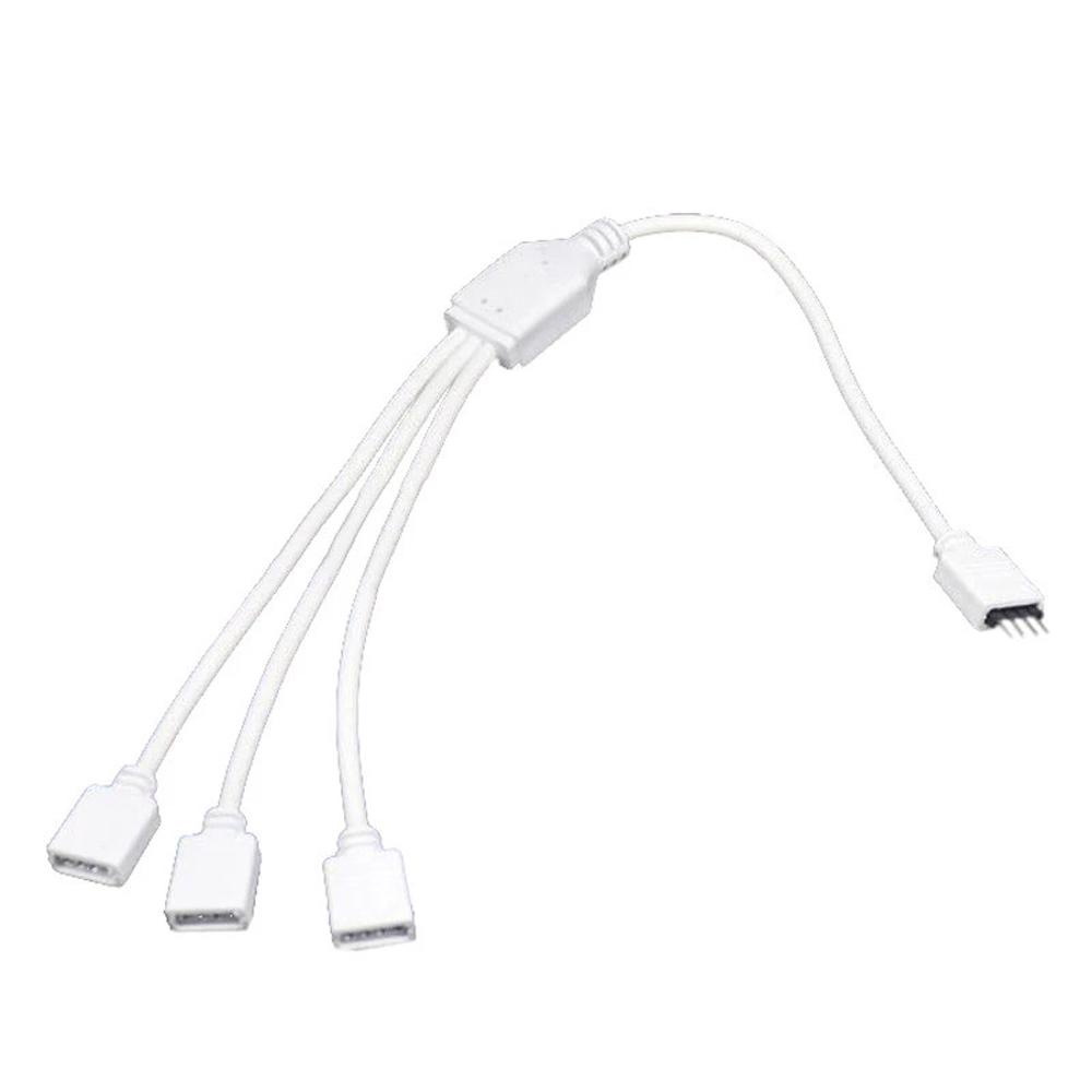 Đầu Nối Chia Cổng 4Pin RGB Màu Trắng 1 Sang 2 1 To3 1 Sang 4 Cho Dây Đèn LED 5050 3528 RGB