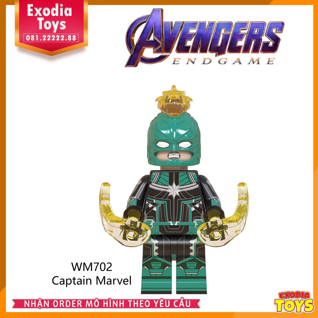 Xếp hình Minifigure Marvel Biệt đội siêu anh hùng Avenger Endgame - Đồ Chơi Lắp Ghép Sáng Tạo - WM6061