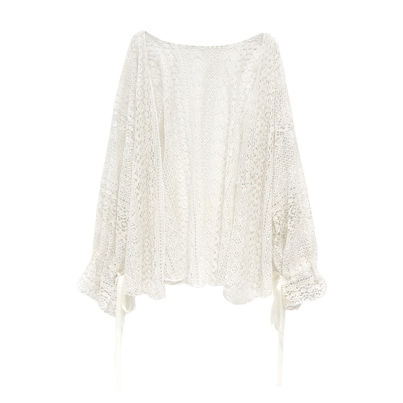 Áo khoác cardigan ren lưới mỏng dịu dàng nữ tính | BigBuy360 - bigbuy360.vn