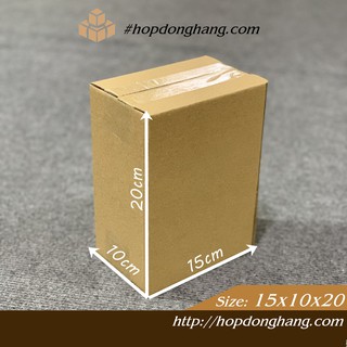 [FreeShip] 50hộp 20x15x10cm - Thùng carton, hộp carton đóng hàng giá rẻ - Giá gốc tận xưởng không qua trung gian