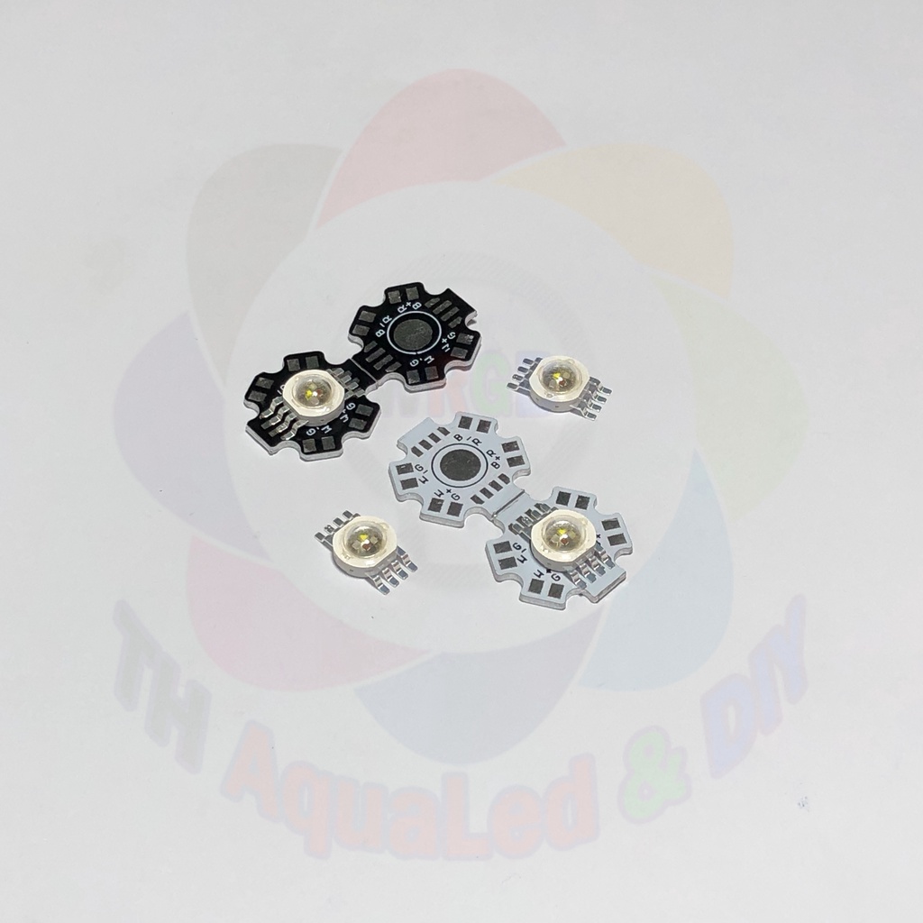 Mạch LED đơn 4 kênh WRGB 20mm 8 chân, sử dụng cho chip led Luxeon WRGB 4 kênh