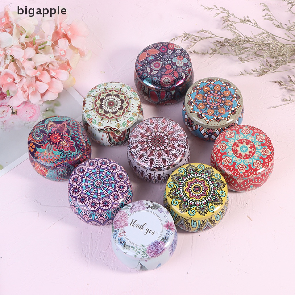 Bigapple Hộp Thiếc Rỗng 4OZ Thanh Lịch Đựng Nến Đậu Nành