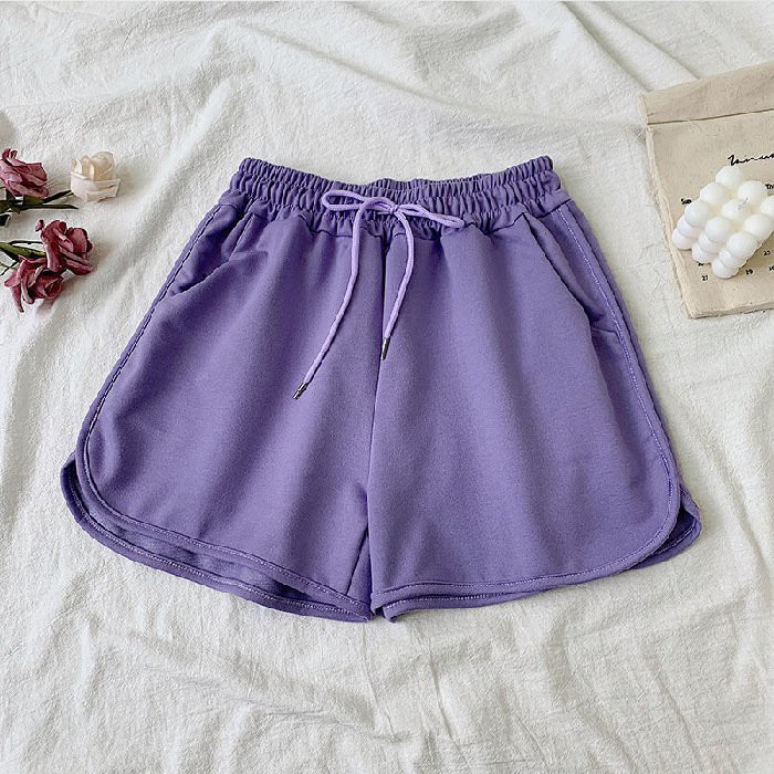 Quần Đùi Thể Thao Nữ, Quần đùi short nữ thun cotton 100% ,  Short Thun Ngắn Dáng Rộng Cạp Chun, Sooc Mặc Nhà