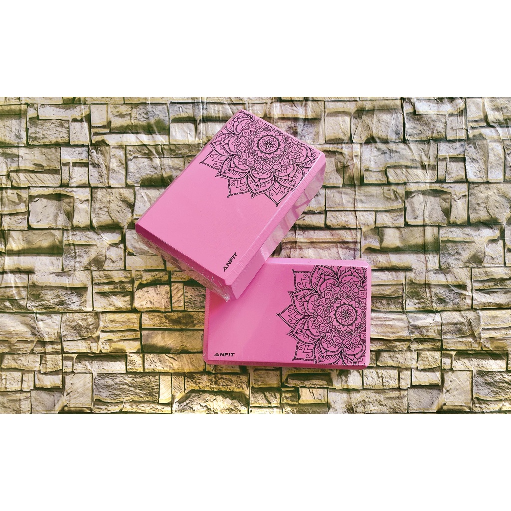 Gạch tập Yoga 300g và 200g cao cấp EVA, cục Block Yoga in Hoa Mandala Cứng gấp 3 lần loại gạch tập thông thường G11