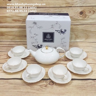 Bộ ấm trà gốm sứ Minh Long bộ ấm trà sứ Minh Long