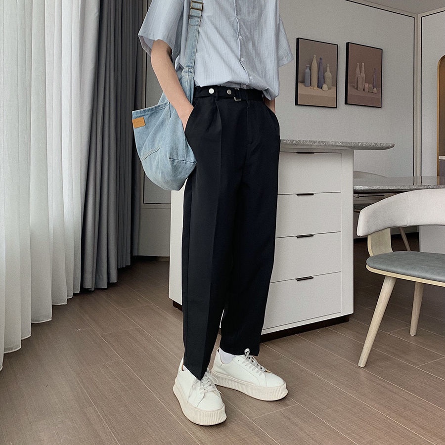 Quần ống rộng phong cách Hàn Quốc thời trang hè dành cho nam