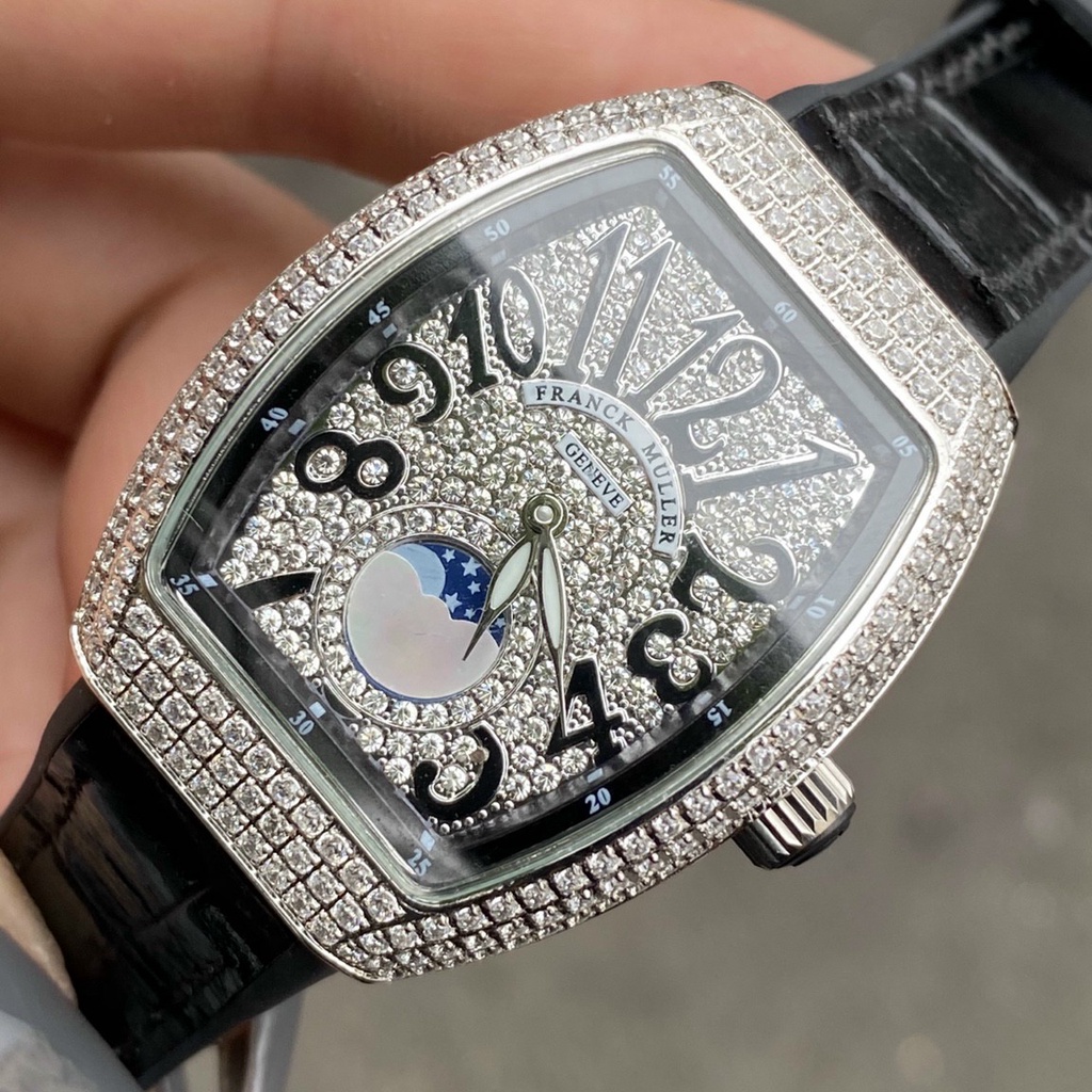 Đồng Hồ Nữ Franck Muller Vanguard Dây Da Cao Cấp V32