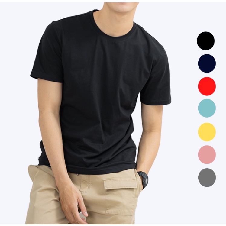 Áo Phông Nam Nữ Tay Ngắn Cổ Tròn Áo Thun Trơn Unisex Forrm Basic