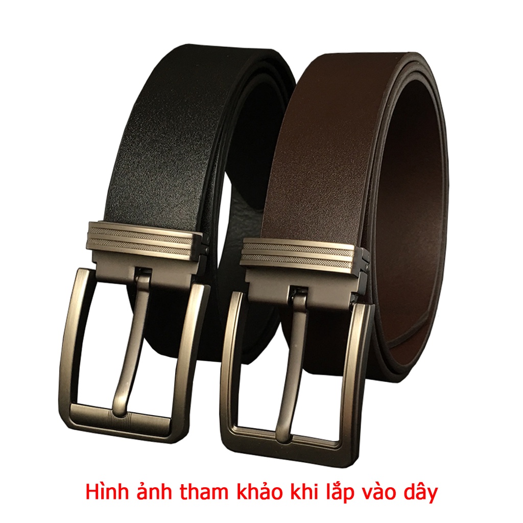 Đầu Khóa Thắt Lưng Nam Cao Cấp/Mặt Thắt Lưng Kim Kẹp Màu Chì DLĐKKKC-09
