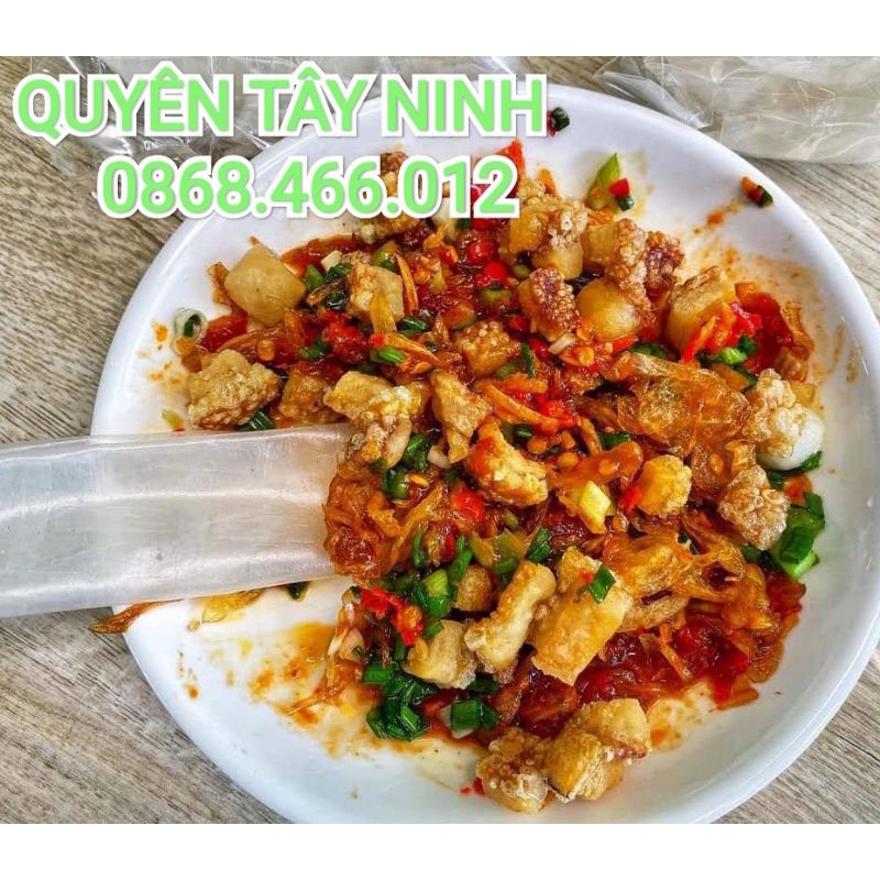 COMBO Bánh tráng phơi sương mỏng cuộn TÓP MỠ HÀNH PHI, MUỐI NHUYỄN, SATE CAY NGON